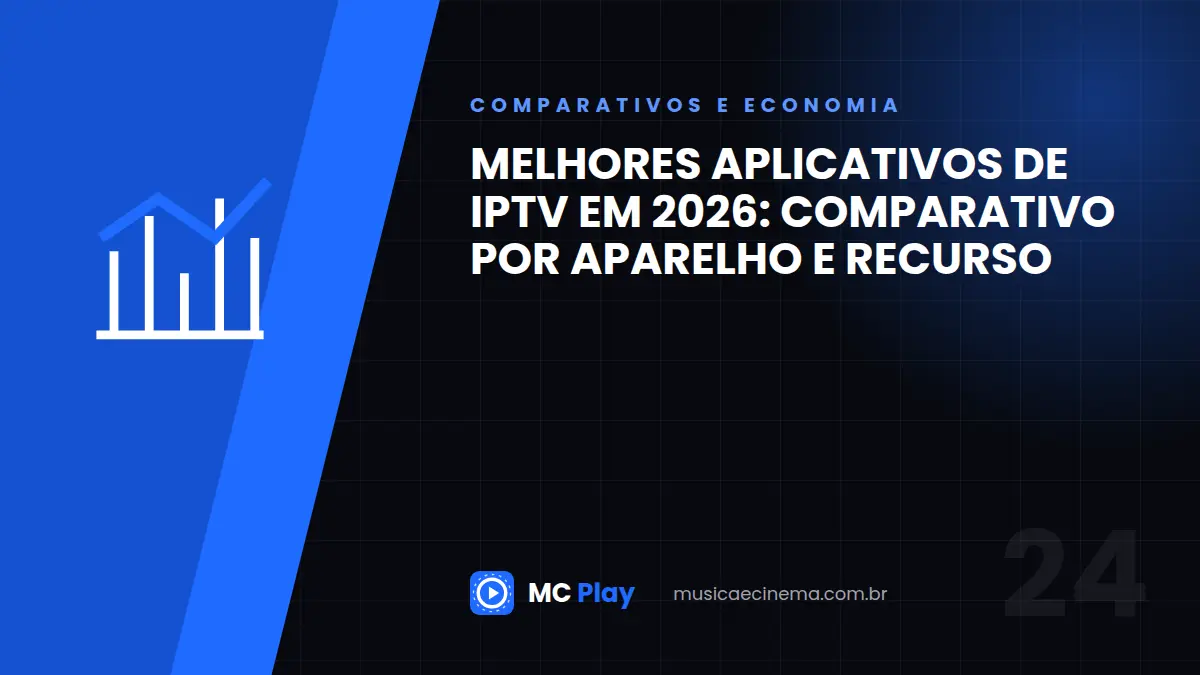 Melhores aplicativos de IPTV em 2026: comparativo por aparelho e recurso